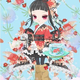 浴衣（華美金魚） 灰色 ３点セット | ニコッとタウン(ニコタ)のアカウントデータ、RMTの販売・買取一覧