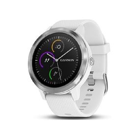 Garmin 010-01769-21 Vivoactive 3, GPS Smartwatch with Contactless Payments and Built-in Sports Apps, White/Silver