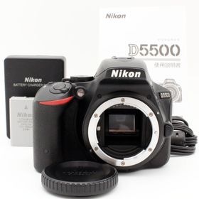 わずかシャッター数9477枚【新品級】Nikon D5500 ボディ#7408(デジタル一眼)