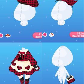 よそいき千鳥格子（赤） 4点セット | ポケコロのアイテム、RMTの販売・買取一覧