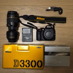 Nikon D3300 ズーム、単焦点レンズセット