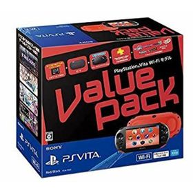 【中古】「非常に良い」PlayStation Vita Value Pack Wi-Fiモデル レッド/ブラック（メーカー生産終了）(家庭用ゲーム機本体)