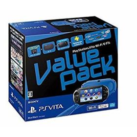 【中古】「非常に良い」PlayStation Vita Value Pack Wi-Fiモデル ブルー/ブラック（メーカー生産終了）(家庭用ゲーム機本体)