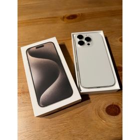 アップル(Apple)のiPhone 15 Pro 256GB ホワイトチタニウム SIMフリー 北米版(スマートフォン本体)