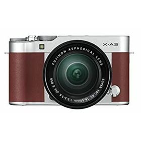 【中古】「非常に良い」FUJIFILM ミラーレス一眼 X-A3 レンズキット ブラウン X-A3LK-XC-BW(ミラーレス一眼)