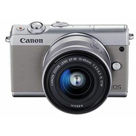 【中古】「非常に良い（無料延長保証）」Canon ミラーレス一眼カメラ EOS M100 EF-M15-45 IS STM レンズキット(グレー) EOSM100GY1545ISSTMLK(ミラーレス一眼)