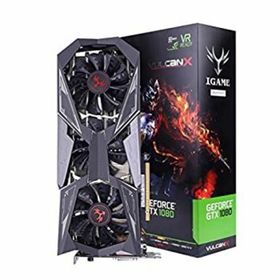 【中古】「非常に良い」TieanカラフルiGame gtx1080ti Vulcan X OCビデオグラフィックスカードGPU 1620???1733?MHz 11?g 352bit SLI VR Ready LCDモニタ ブラック(PCパーツ)