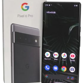 【Google】グーグル『Google Pixel 6 Pro / 128GB / SIMフリー / ストーミーブラック』GF5KQ 2021年10月発売 スマートフォン 1週間保証【中古】