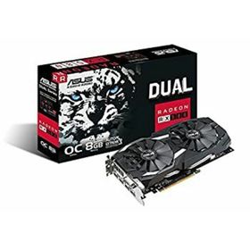 【中古】「非常に良い」ASUS Radeon RX 580 8 GB GDDR5 PCI Express 3.0グラフィックカード - ブラック(PCパーツ)