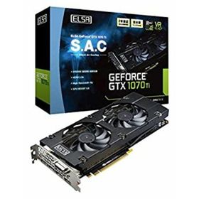 【中古】「非常に良い」ELSA GeForce GTX 1070 Ti 8GB S.A.C グラフィックスボード VD6507 GD1070-8GERTS(PCパーツ)