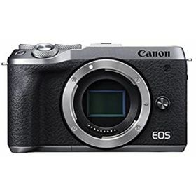 【中古】「非常に良い」Canon キヤノン ミラーレス一眼 EOSM6 mark2 ボディー シルバー(ミラーレス一眼)