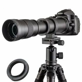 420-800mm f/8.3 HD マニュアルフォーカス望遠ズーム レンズにとってニコン一眼レフデジタルカメラレンズD5600 D5500 D5300 D5200 D5100 D780 D800 D3500 D3400 D3300 D3100 D3