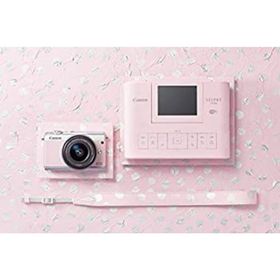 【中古】「非常に良い」Canon ミラーレス一眼 EOS M100 リミテッドピンクフォトキット EF-M15-45 IS STM/SELPHY CP1300付属(ミラーレス一眼)