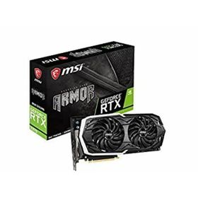 【中古】「非常に良い」MSI GeForce RTX 2070 ARMOR 8G グラフィックスボード ブラック VD6761(PCパーツ)