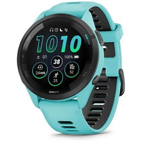 GARMIN｜ガーミン Forerunner 265 （フォアランナー 265）ランニングGPSスマートウォッチ Aqua 010-02810-42【Suica対応】