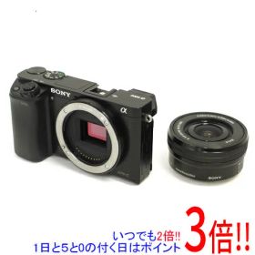 【1日と5.0のつく日、18日はポイント3倍！】【中古】SONY α6000 パワーズームレンズキット ILCE-6000L/B 海外版