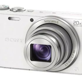 【中古】【1ヶ月保証】ソニー Sony Cyber-shot WX300 ホワイト SDカード付き DSC-WX300 W
