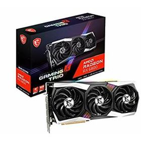 【中古】「非常に良い」MSI Radeon RX 6800 GAMING X TRIO 16G グラフィックスボード VD7459(PCパーツ)