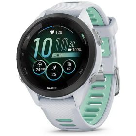 【エントリーで最大全額ポイント還元｜12/11まで】 GARMIN｜ガーミン Forerunner 265S （フォアランナー 265S）ランニングGPSスマートウォッチ White 010-02810-44【Suica対応】