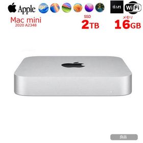 Apple Mac mini MGNT3J/A A2348 M1 2020 小型デスク 選べるOS [Apple M1 8コア メモリ16GB SSD2TB 無線 BT シルバー ]：良品