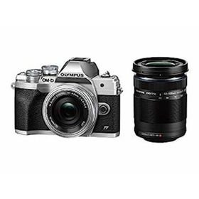 【中古】（非常に良い）OLYMPUS ミラーレス一眼カメラ OM-D E-M10 MarkIV EZダブルズームキット シルバー(ミラーレス一眼)