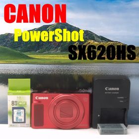 キヤノン(Canon)の【美品】キャノン PowerShot SX620HS Wi-Fi SDカード付(コンパクトデジタルカメラ)