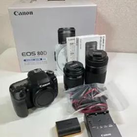 【美品】Canon EOS80D ダブルズームレンズキット カメラ 一眼