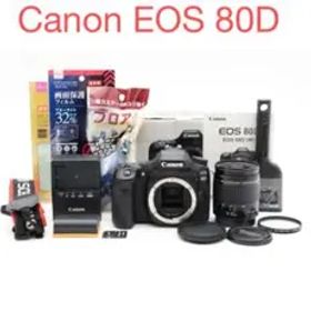 美品/保証付/デジタル一眼レフカメラ/Canon EOS 80D標準レンズセット