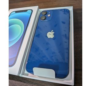 アップル(Apple)の【極美品】アップル iPhone12mini64GBブルー、ケース保護シート付き(スマートフォン本体)