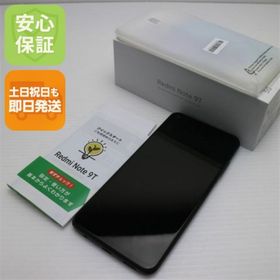 アンドロイド(ANDROID)の新品同様 Redmi Note 9T A001XM ナイトフォールブラック M555(スマートフォン本体)