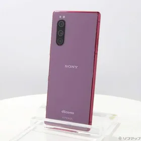〔中古〕SONY(ソニー) Xperia 5 64GB レッド SO-01M docomoロック解除SIMフリー〔349-ud〕