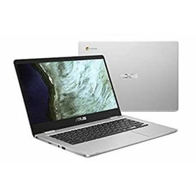 【中古】「未使用品」ASUS Chromebook C423NA-DH02 14.0"HD NanoEdgeディスプレイ、180度ヒンジIntelデュアルコアCeleronプロセッサ、4GB RAM、32GB eMMCストレージ、(ノートPC)
