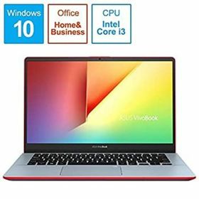 【中古】「未使用品」ASUS (エイスース) モバイルノートPC VivoBook S14 S430UA-SGBKS スターリーグレーレッド [Win10 Home・Core i3・14.0インチ・・HDD 1(ノートPC)