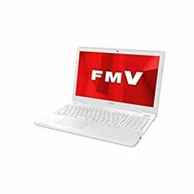 【中古】「未使用品」富士通 15.6型ノートパソコン FMV LIFEBOOK AH50/D1 プレミアムホワイト（Core i7/メモリ 4GB/HDD 1TB/ H＆B 2019） FMVA50D1WP(ノートPC)