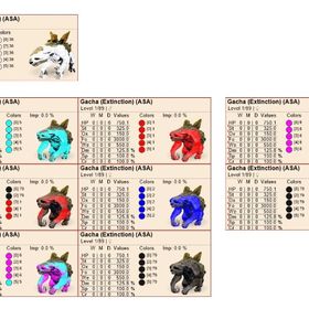 割引中❗️制作143%❤️🔥他、色統一＆カラーガチャ✨割引中✨ | ARK Survival Evolvedのアカウントデータ、RMTの販売・買取一覧
