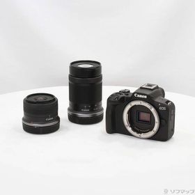 〔中古〕Canon(キヤノン) EOS R50 ダブルズームキット ブラック〔262-ud〕