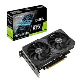 【中古】 ASUSTek NVIDIA RTX3060 搭載 Axial-techファンと2スロット設計 DUAL-RTX3060-O12G-V2