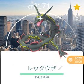 激レア！✨✨色違い背景レックウザ！🎉🎉在庫1体のみ！ | ポケモンGOのアカウントデータ、RMTの販売・買取一覧