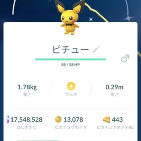 【色違い✨️】ピチュー トレード | ポケモンGOのアカウントデータ、RMTの販売・買取一覧