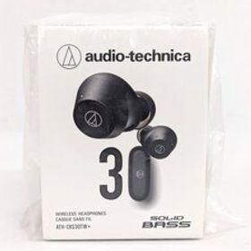 未開封品 audio-technica ATH-CKS30TW+ BK ワイヤレスイヤホン ノイズキャンセリング ブラック オーディオテクニカ 《U30056