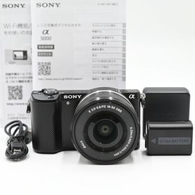 SONY ソニー ミラーレス一眼 α5000 パワーズームレンズキット ブラック ミラーレス一眼レフカメラ