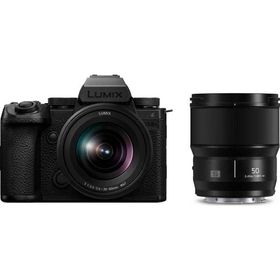 パナソニック フルサイズミラーレス一眼カメラ「LUMIX S5IIX」ダブルレンズキット Panasonic DC-S5M2XW 返品種別A