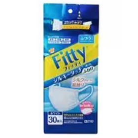 玉川衛材 フィッティ シルキータッチ耳ゴムふわり ふつう 30枚 [マスク]