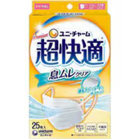 ユニ･チャーム 超快適マスク 息ムレクリアタイプ 小さめ 25枚 ホワイト