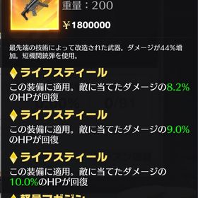 mp5 ライフ27.2%.軽量6.7% | 荒野行動のアカウントデータ、RMTの販売・買取一覧