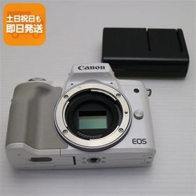 新品同様 EOS Kiss M ボディ ホワイト 即日発送 Canon ミラーレス一眼カメラ デジタルカメラ あすつく 土日祝発送OK