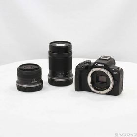 〔中古〕Canon(キヤノン) EOS R50 ダブルズームキット ブラック〔348-ud〕