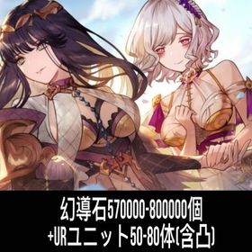 幻導石570000-800000個+URユニット50-80体（含凸） | FFBE 幻影戦争のアカウントデータ、RMTの販売・買取一覧