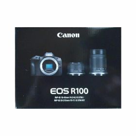 【新品 保証開始済み品】CANON キヤノン ミラーレスカメラ ダブルズームキット EOS R100