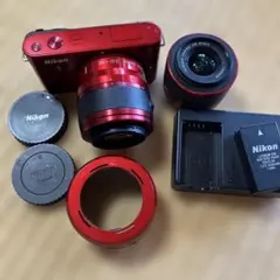 Nikon 1 J1 レッド ミラーレスカメラ 訳あり